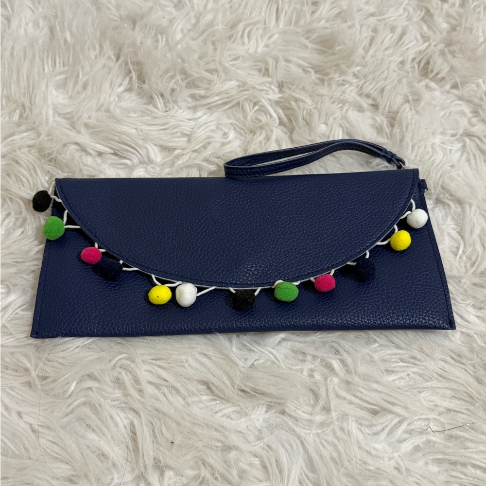 Fun blue clutch